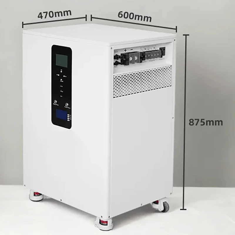 10 to 30KWh 51.2V 200ah to 600Ah LiFePO4 Battery Pack Buitl-in BMS 240V 10KW Output Inverter Monitor Solar ESS WiFi 7