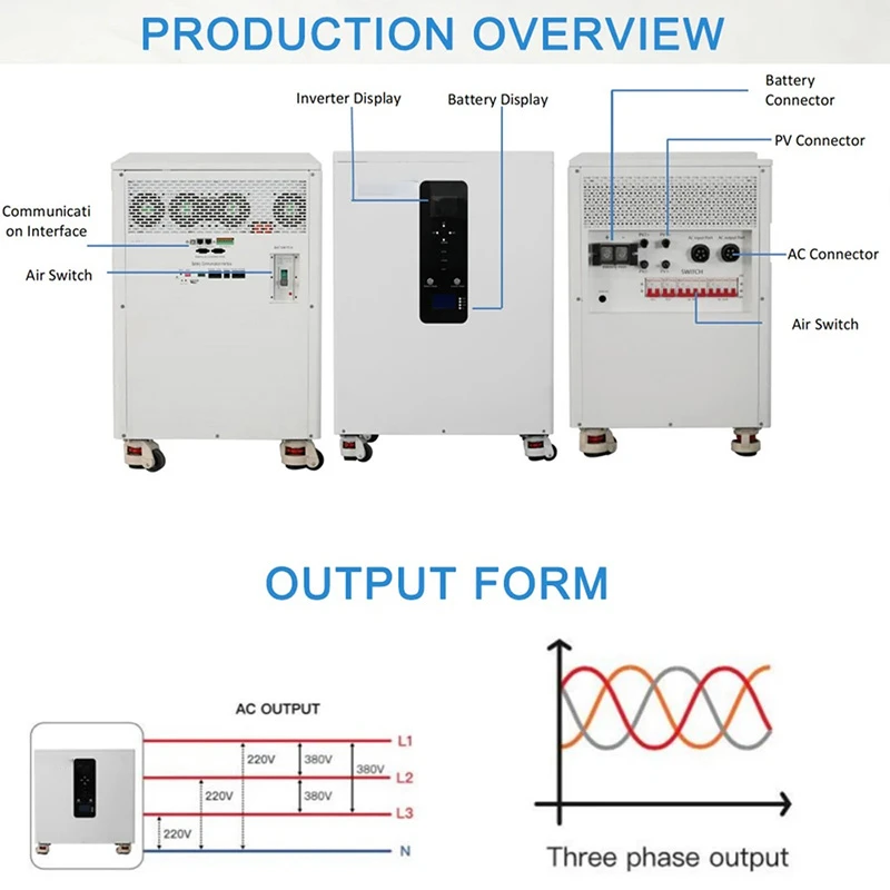 3-phase 48V Powerwall AC380V 20KWh 15KWH ALL in One ESS 51V 400Ah 300Ah LiFePO4 Battery Pack Buitl-in 10KW Inverter WiFi Monitor 4 3-phase 48V Powerwall AC380V 20KWh 15KWH ALL in One ESS 51V 400Ah 300Ah LiFePO4 Battery Pack Buitl-in 10KW Inverter WiFi Monitor 4