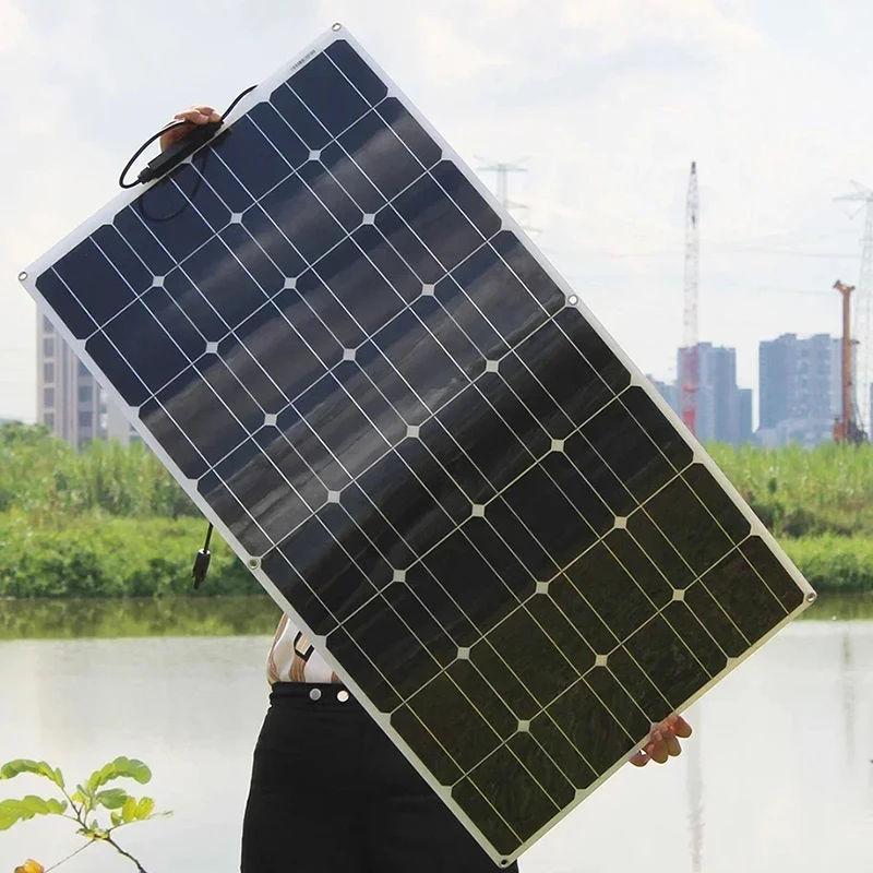 12V Flexible Solar Panel 600W 100W 200W 300W 400W 500W Bendable Waterproof Monocrystalline Best Solar Panel China for RV Boat 16