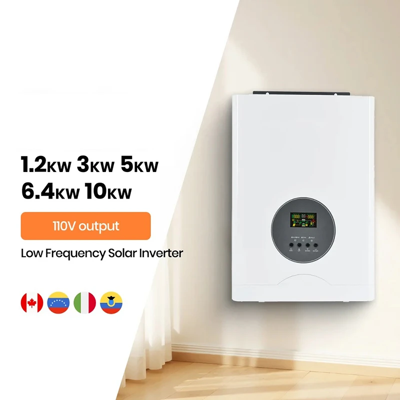 Hybrid Solar Inverters Single Phase 110V 120V 1.2kw 3kw 5kw 6.4kw 10kw 20kw One Phase Inverters Compatible with Solar Power Energy Storage System