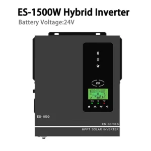 Pure Sine Wave Inverter for Home Backup Power Storage 1500W 1000W Hybrid Solar Inverter 80A MPPT Charger 12V 24V to 230V Max PV 150VDC 5