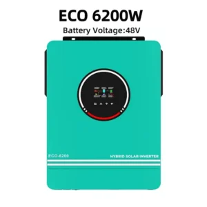 Solar Hybrid Inverters 6.2KW 4.2KW 24V 48V With MPPT 140A Charger Controller Dual AC Output Pure Sine Wave for Home Solar Systems 11