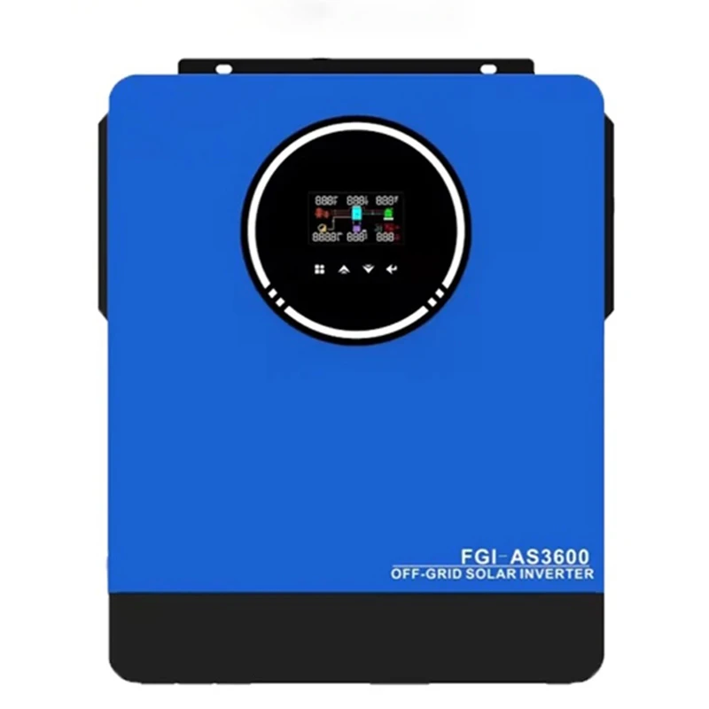 Solar Inverter Charger 3600W 110V 3200W 230V 24V Pure Sine Wave with 80A 120A MPPT Solar Controller for Off-Grid Home RV 6