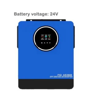 3600W Solar Inverter Pure Sine Wave with 120A MPPT Charge Controller 110V 24V Off-Grid RV Solar System