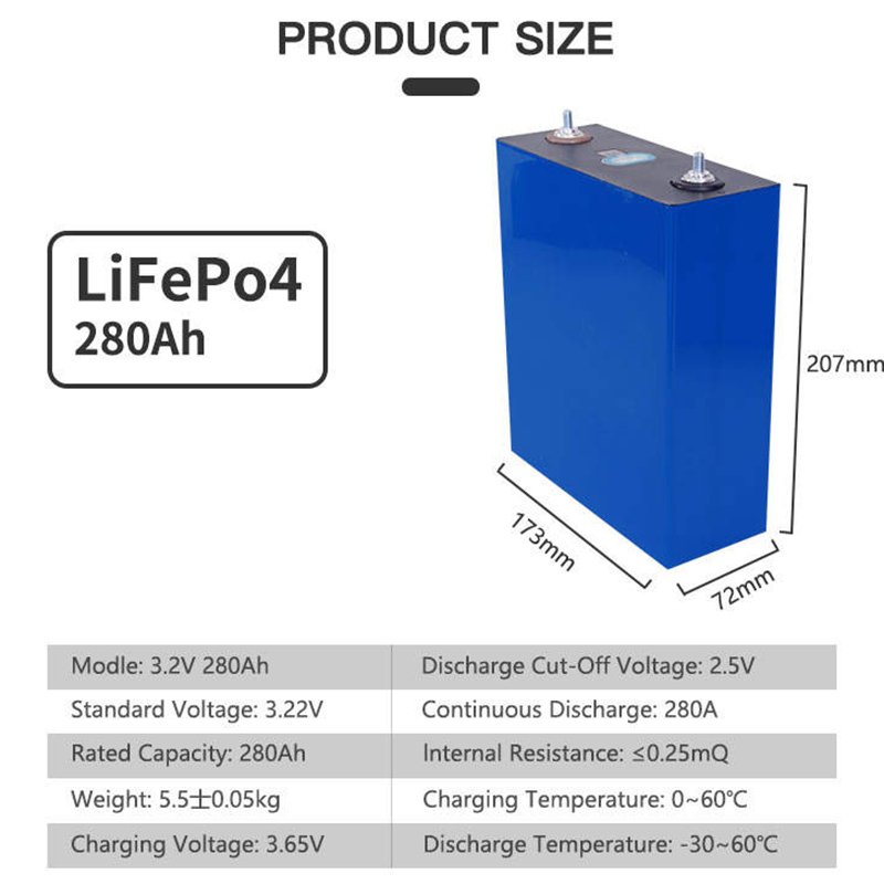 Lithium Ion Solar Batteries LFP Phosphate Class A+ CATL Battery 3.2V 280Ah 302Ah 310Ah 320Ah