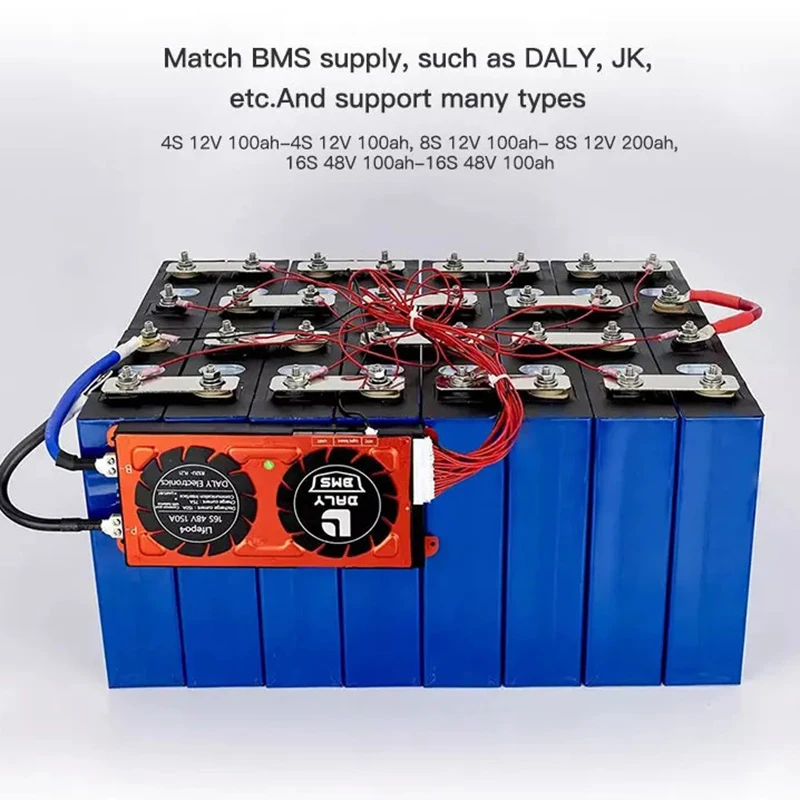 Lithium Iron Phosphate Cell Lifepo4 Solar Battery Cell 320Ah 3.2V High Capacity Deep Cycle 12V 24V 48V 7