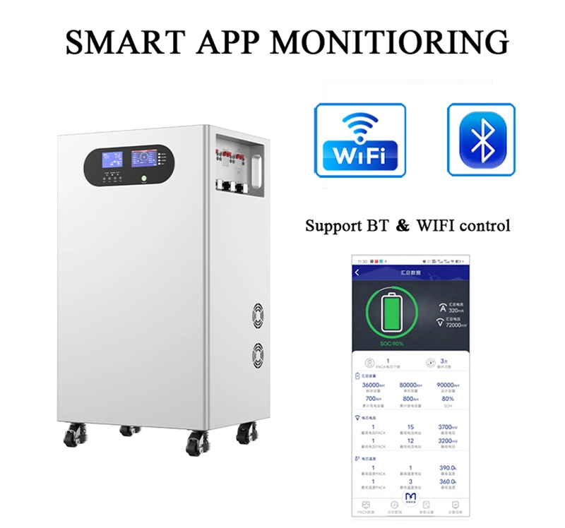 10Kwh 15Kwh All in One Home Energy Storage 48V 280Ah LiFePO4 Solar Lithium Ion Batteries with Solar Inverter 4