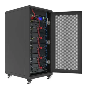 19 Inch 32U Indoor Battery Cabinet Floor Standing Energy Storage LiFePO4 Lithium Battery IP20 Protection 5