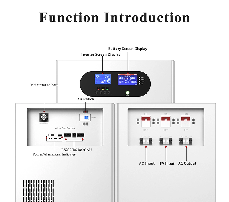 48V 100Ah Lithium Battery Pack 5Kwh Solar Energy Storage System Rechargeable LFP Battery With Solar Inverter 48V 100Ah Lithium Battery Pack 5Kwh Solar Energy Storage System Rechargeable LFP Battery With Solar Inverter