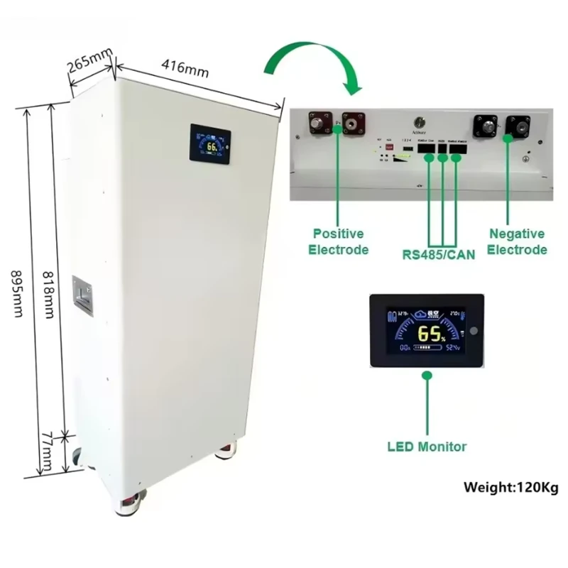 Lithium Ion Battery Case Pack 48V 51.2V 15kWh 16kWh 314Ah 280Ah Lifepo4 Battery Vertical Solar Home Energy Storage Lithium Ion Battery Case Pack 48V 51.2V 15kWh 16kWh 314Ah 280Ah Lifepo4 Battery Vertical Solar Home Energy Storage