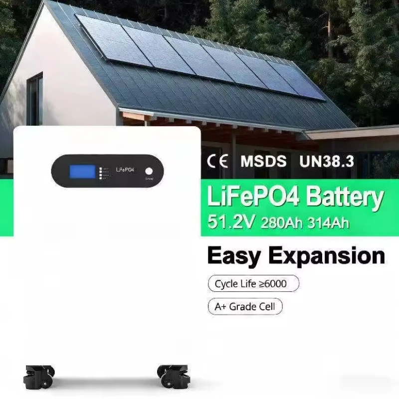 51.2V Solar Energy Storage 280Ah 314Ah Lifepo4 Battery 6000 Lifetimes 51.2V Solar Energy Storage 280Ah 314Ah Lifepo4 Battery 6000 Lifetimes
