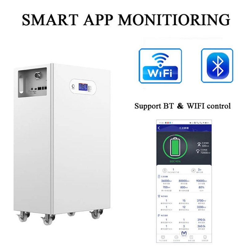 Vertical Solar Lithium Battery Pack Home Energy Storage System with CAN Communication Port Split Design Vertical Solar Lithium Battery Pack Home Energy Storage System with CAN Communication Port Split Design