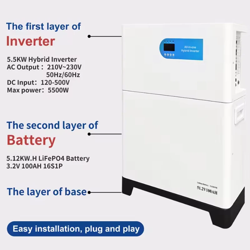 5kwH Vertical Stacked Solar Energy Storage System Off Grid Lithium Battery Energy Storage Solar Generator 10kwH 5kwH Vertical Stacked Solar Energy Storage System Off Grid Lithium Battery Energy Storage Solar Generator 10kwH
