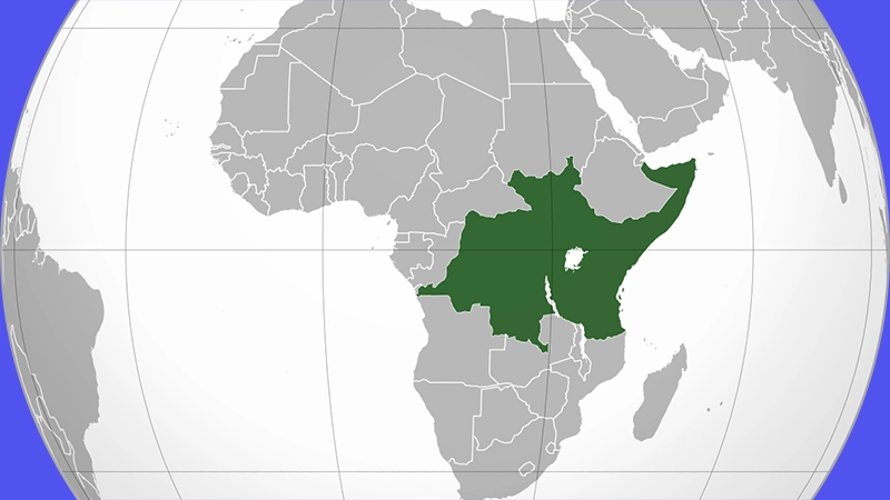 east africa map