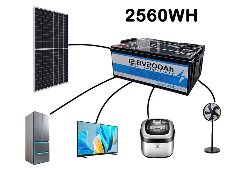 2.56kva 2.56kwh 12.8v 200ah solar lithium battery