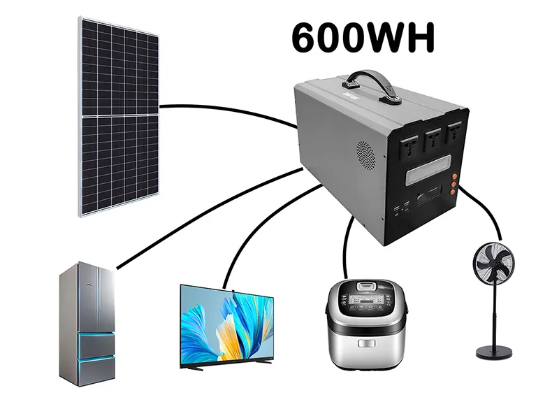 600wh portable lithium solar battery kit for fridge tv and fans