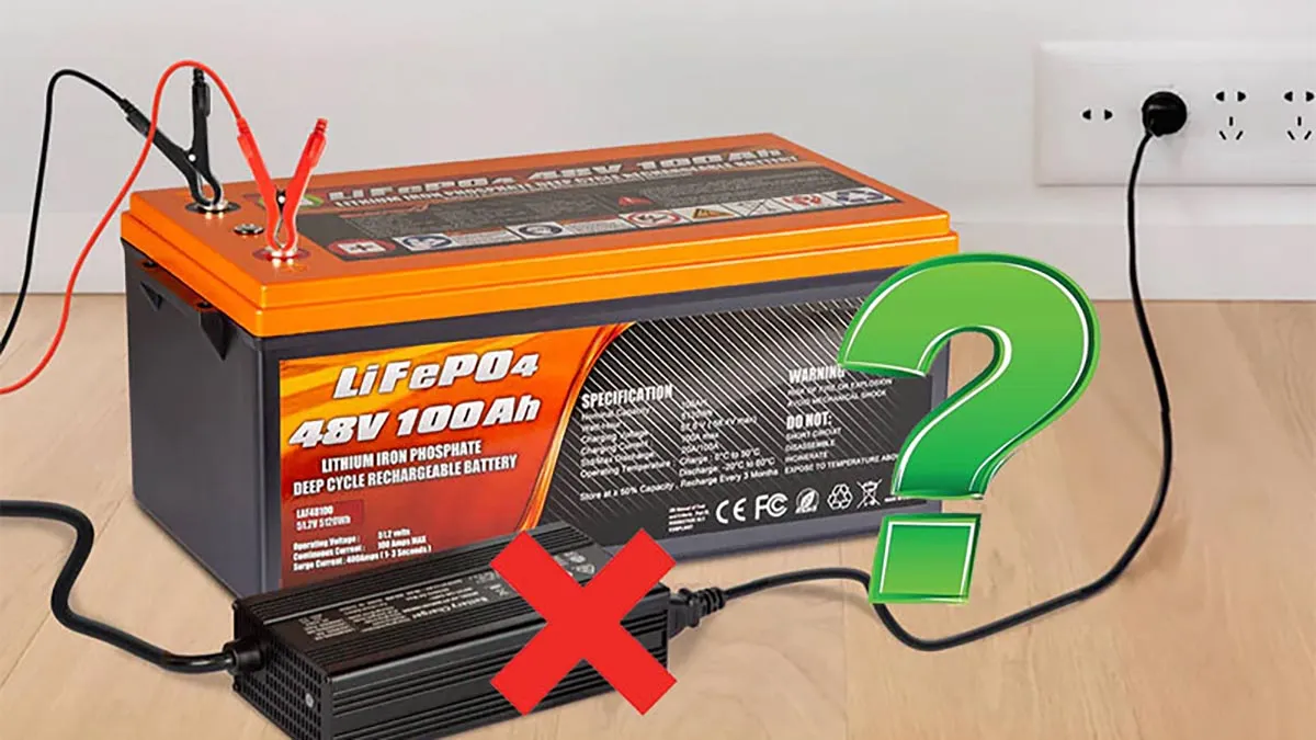 Do not Use a Lead Acid Charger on a Lithium Battery