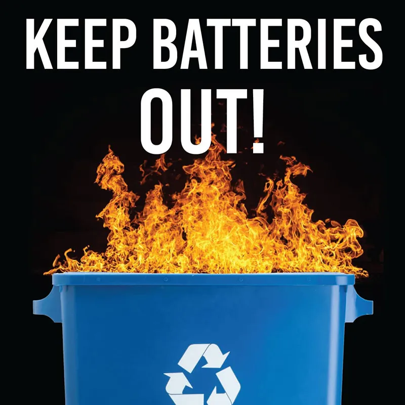 Don`t Throw Lithium Batteries in the Trash
