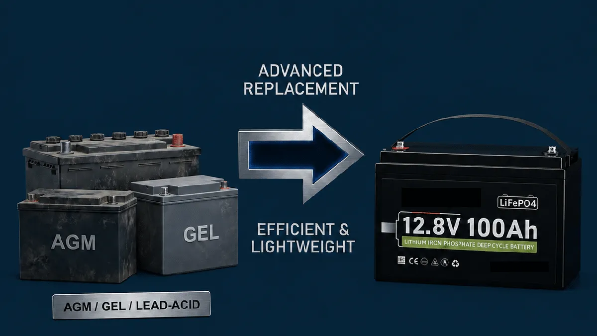 Replace a Lead Acid Battery with a Lithium Battery