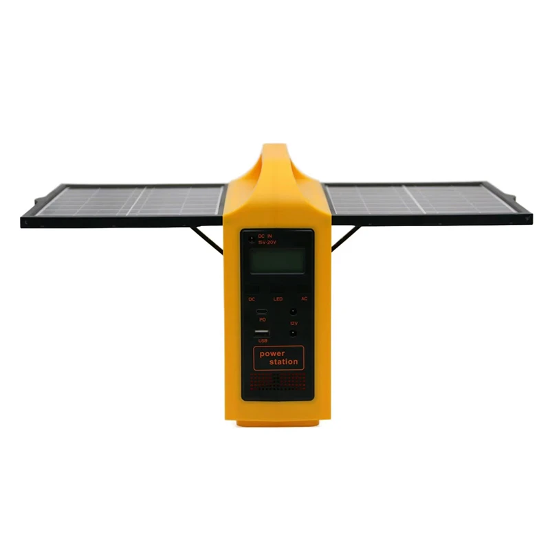 100W 76.8WH Portable Outdoor Emergency Power Station, Modified Sine Wave Solar Generator, AC Power Supply for Camping,Home,Travel Use 9