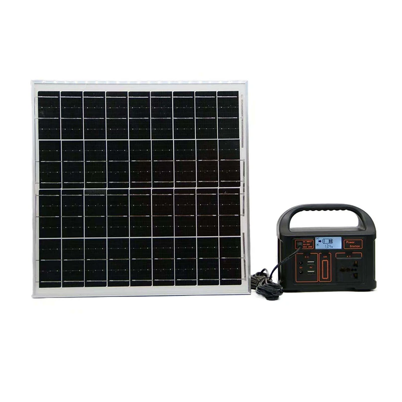 100W Portable Solar Generator 76.8WH LiFePO4 Battery AC Car Power Supply Mobile Power Bank Outdoor 2