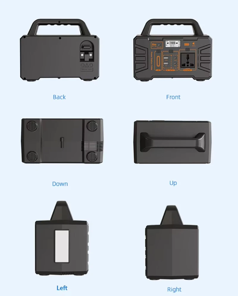 150W Portable Power Station 108Wh Modified Sine Wave 220V AC Grid 18V DC Solar Charging Outdoor Backup Power Supply