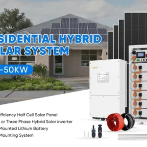 20kW 30kW 50kW Solar Energy System Hybrid Solar Panel System with Lithium Battery Storage for Home Factory 3