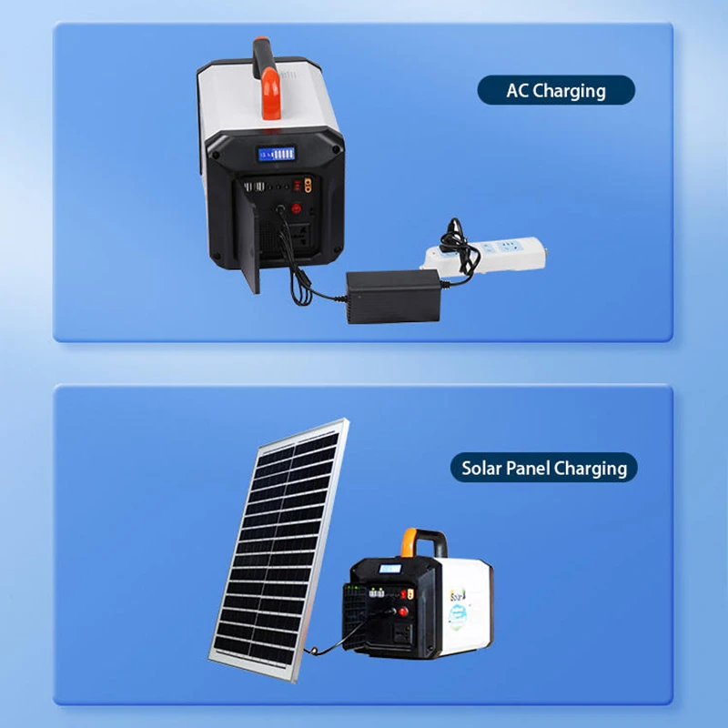 500W Backup Power Bank 600Wh Emergency Power Station Outdoor Modified Sine Wave Solar Power Supply