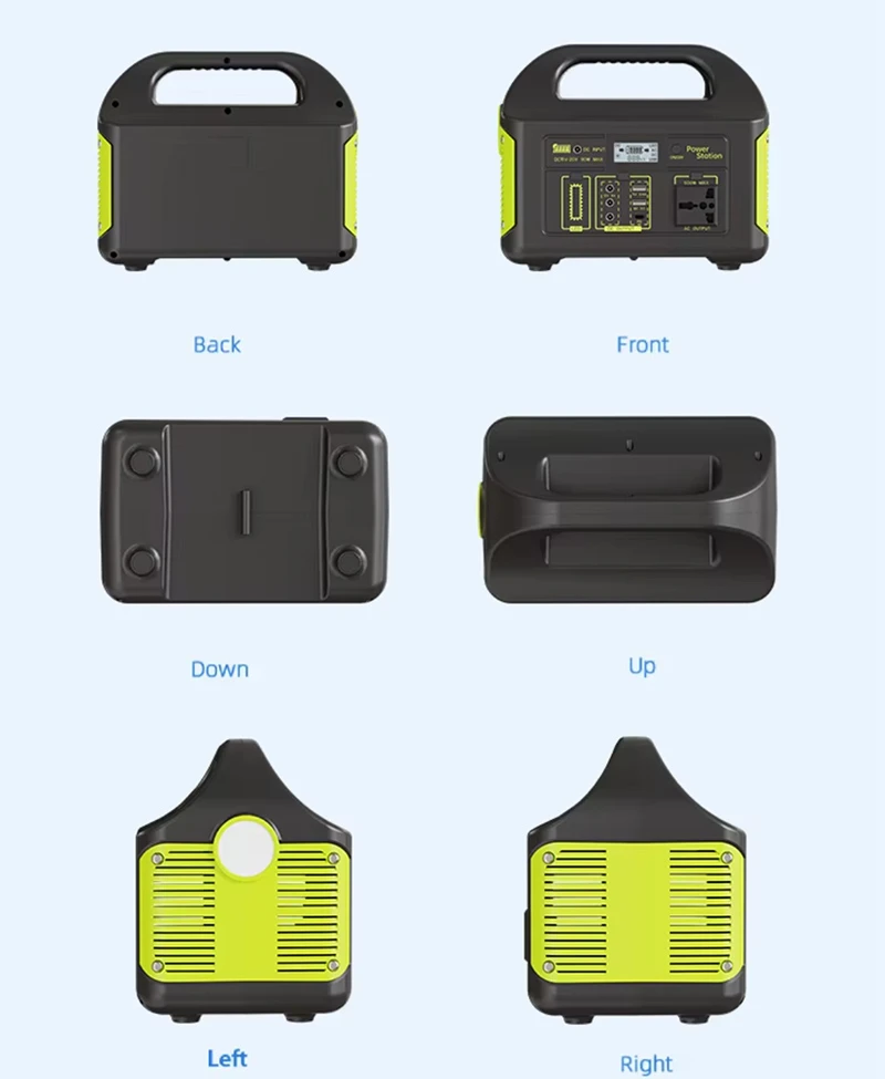 500W Portable Power Station 384WH 460.8WH Portable Solar Generator LiFePO4 Backup Battery Outdoor