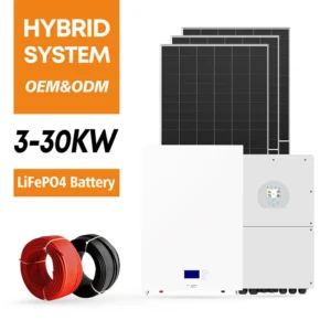 Photovoltaic Hybrid Solar Energy System 3Kw 5Kw 10Kw 15Kw 20Kw 30Kw Complete off Grid Solar Power System Kit for Home