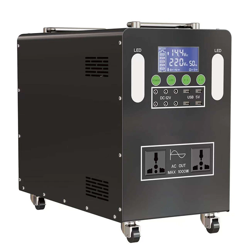 1000W 1200Wh Cross-border Customized Outdoor Mobile Power Supply Emergency Power Supply Power Outages Portable 220V Lead-acid Battery