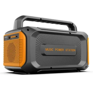200W Rechargeable Solar Music Power Station Generator Integrated All in One Modified Sine Wave with Bluetooth Speaker 8