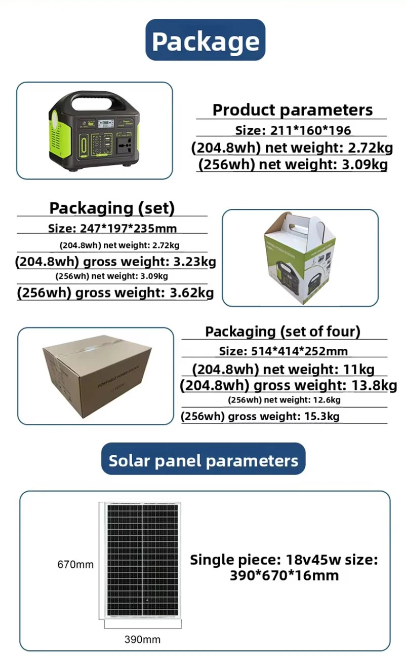 300W Portable Power Station 256Wh Lithium Battery Storage Outdoor Electricity Supply 220V 110V LiFePO4 LCD Display 300W Portable Power Station 256Wh Lithium Battery Storage Outdoor Electricity Supply 220V 110V LiFePO4 LCD Display