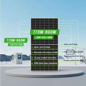 770w 775w 780w 785w 790w 795w 800w 210mm Half Cut Bifacial Dua Glass Pv Modules N-Type Solar Panel 4