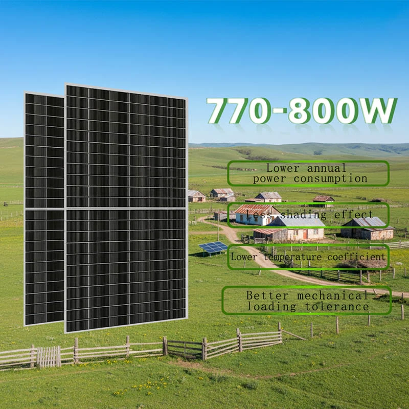 Bifacial Solar Panels 770w 775w 780w 785w 790w 795w 800w Half Cut Dua Glass PV Modules from China Bifacial Solar Panels 770w 775w 780w 785w 790w 795w 800w Half Cut Dua Glass PV Modules from China