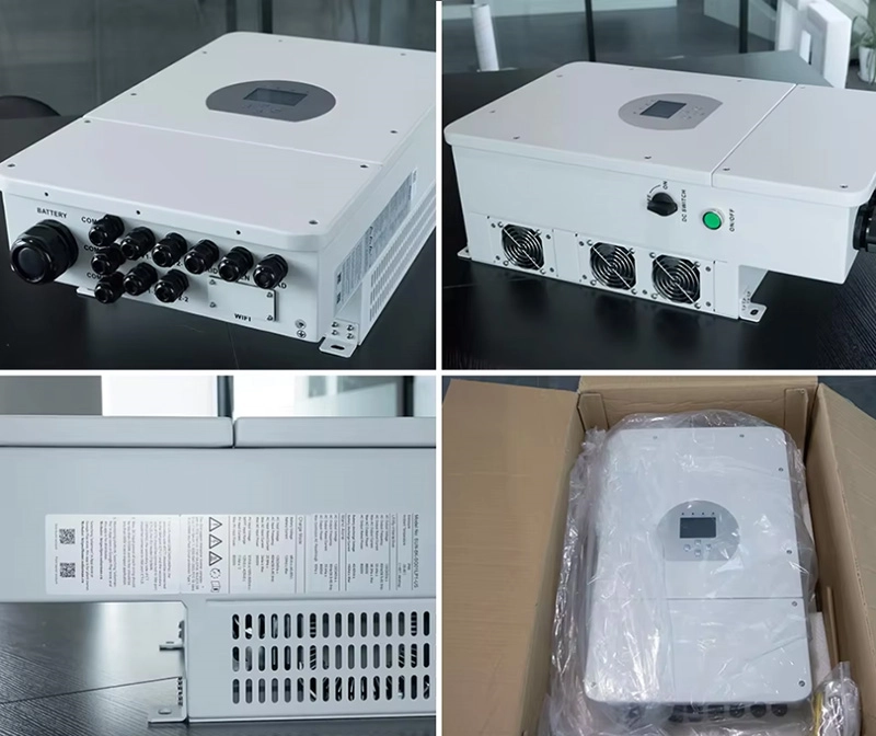 40KW Three Phase Inverter Hybrid HV 40KVA Inverter with Built-in MPPT Controller WiFi Bluetooth App and Parallel Functions Available