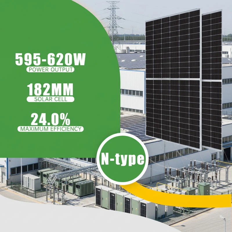 Solar Panels 580w 585w 595w 600w 605w 610w 615w 620w N-type Half Cell Solar Panel Anti PID Bifacial IP68 Solar Panels 580w 585w 595w 600w 605w 610w 615w 620w N-type Half Cell Solar Panel Anti PID Bifacial IP68