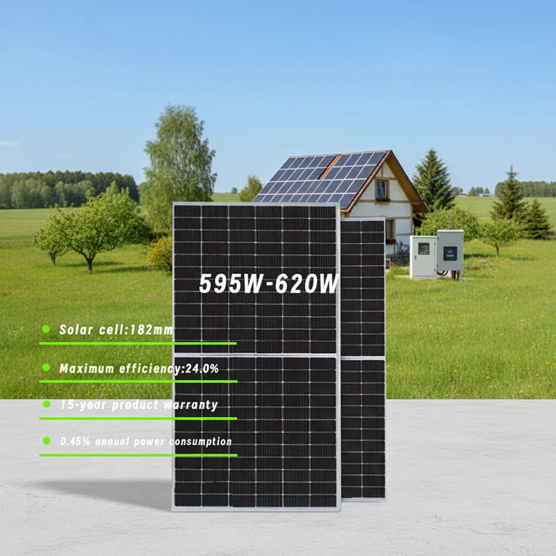 Solar Panels 580w 585w 595w 600w 605w 610w 615w 620w N-type Half Cell Solar Panel Anti PID Bifacial IP68 Solar Panels 580w 585w 595w 600w 605w 610w 615w 620w N-type Half Cell Solar Panel Anti PID Bifacial IP68