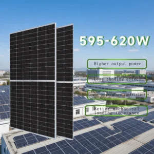 Ip68 Dua Glass 595w 600w 605w 610w 615w 620w 182mm N-Type Half Cut Solar Panel Anti PID Bifacial Pv Modules 4
