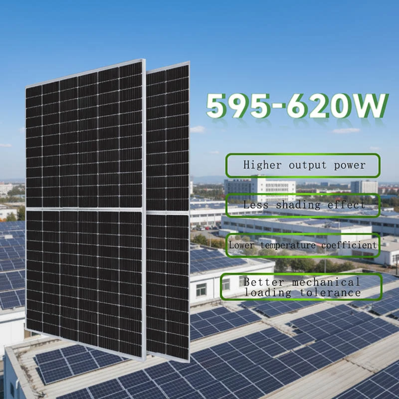 Solar Panels 580w 585w 595w 600w 605w 610w 615w 620w N-type Half Cell Solar Panel Anti PID Bifacial IP68 Solar Panels 580w 585w 595w 600w 605w 610w 615w 620w N-type Half Cell Solar Panel Anti PID Bifacial IP68