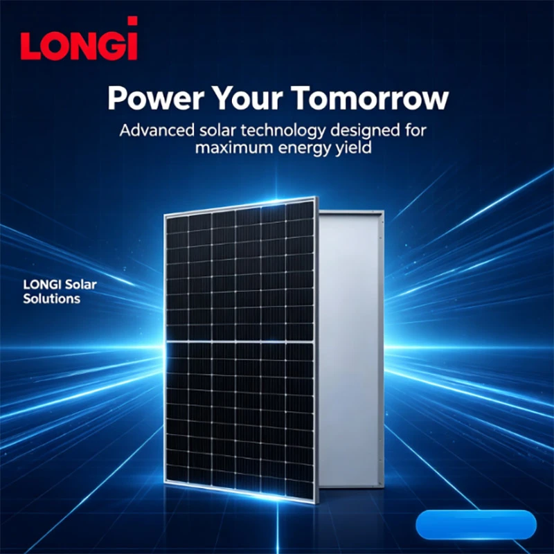 Longi Solar Panel 550W Monofacial Solar Panels for Rooftop Energy Storage Power System