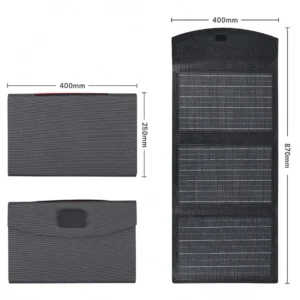 Portable Solar Panel 24% Conversion Rate IP67 Waterproof Foldable Solar Panel with USB DC Type-c for Camping Size 2