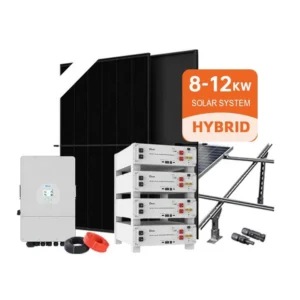 Solar Energy System 8Kw 10Kw 12kw Complete Kits Deye 3 Phase Hybrid Energy Storage Inverter and Solar Panels with Battery