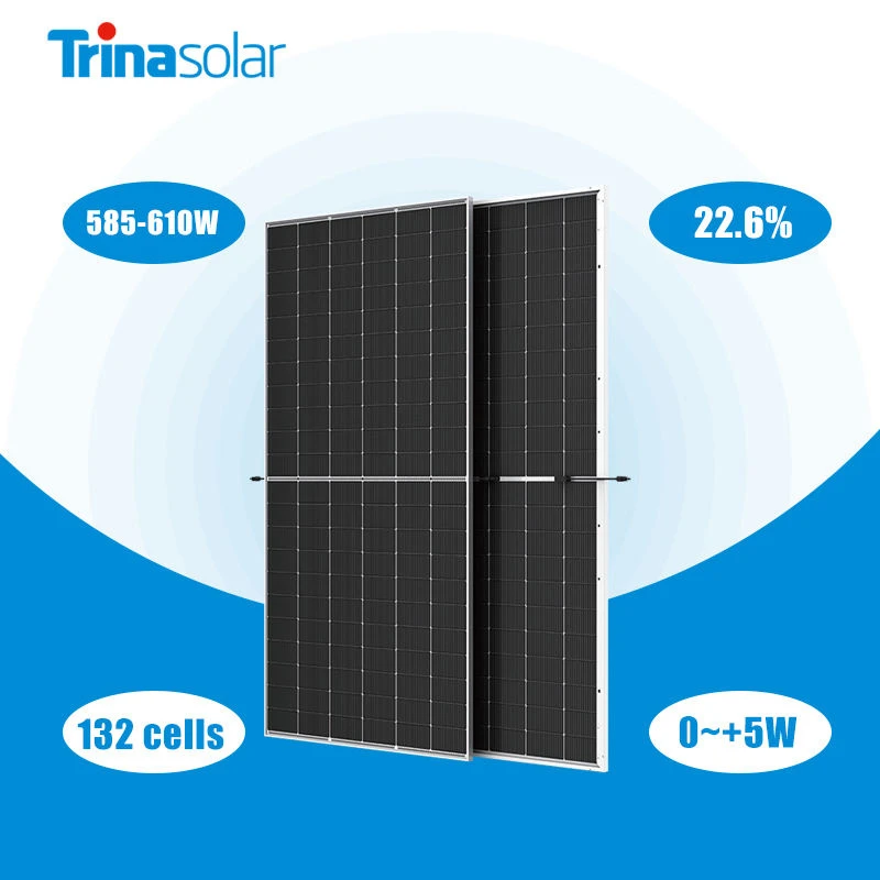 Trina Solar Panels 585w 590w 595w 600w 605w 610w Rated Power Double Glass Tempered Trina Solar Panels 585w 590w 595w 600w 605w 610w Rated Power Double Glass Tempered