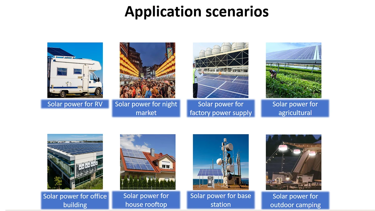 Application scenarios of solar power